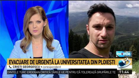 Evacuare de urgență la Universitatea din Ploiești