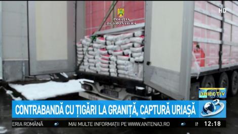Contrabandă cu ţigări la graniţă, captură uriaşă
