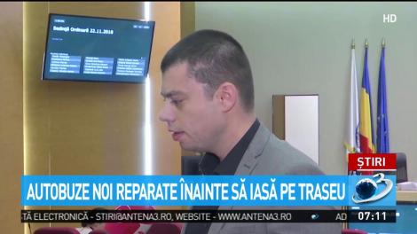 Autobuze noi reparate &icirc;nainte să iasă pe traseu