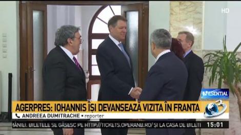 Agerpres: Iohannis &icirc;şi devansează vizita &icirc;n Franţa