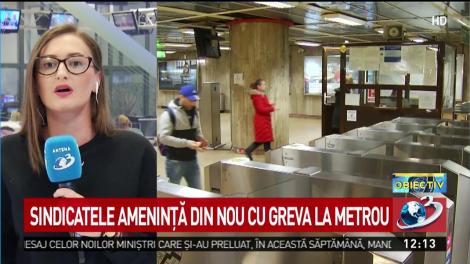 Sindicatele ameninţă din nou cu greva la metrou