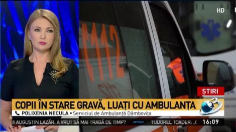 Situație critică &icirc;n D&acirc;mbovița. Cinci copii au ajuns de urgență la spital după ce au &icirc;nghițit calmante puternice