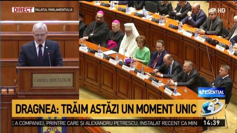 Dragnea, &icirc;n ședința solemnă: Atacurile politice au mers prea departe