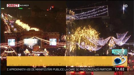 S-au aprins luminile de Crăciun &icirc;n Capitală