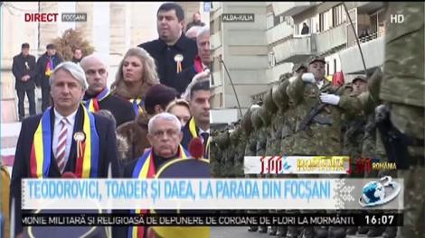Parada Militară de 1 Decembrie, a început la Focșani. Viorica Dăncilă, prezentă la eveniment