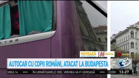 Incident șocant în Ungaria. Un autocar cu copii români a fost atacat cu pietre la Budapesta