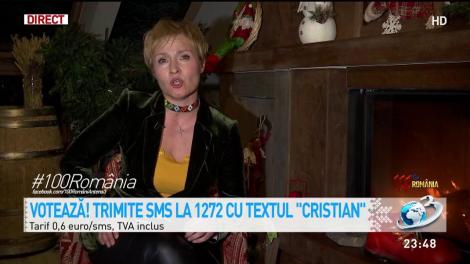 Dana Chera, invitată specială &icirc;n cadrul ediţiei concurs 100 Rom&acirc;nia. Cum i-a provocat pe cei patru finalişti