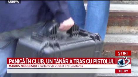 Panică &icirc;n club, un t&acirc;năr a tras cu pistolul