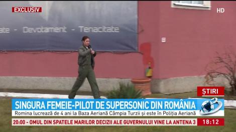 Singura femeie-pilot din supersonic din Rom&acirc;nia