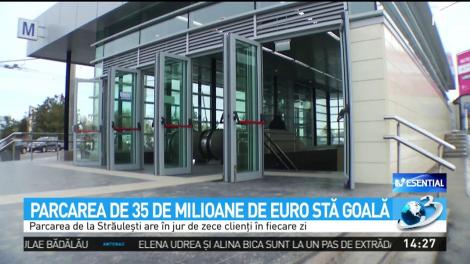 Parcarea de 35 de milioane de euro din Capitală stă goală. Șoferii nu vor să plătească tariful de 1 leu pe oră