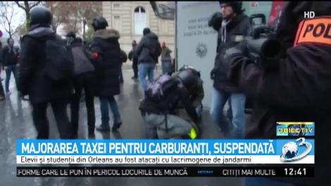 Majorarea taxei pentru carburanţi, suspendată