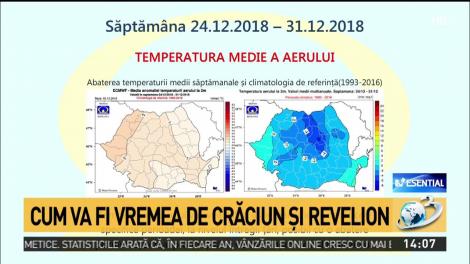 Cum va fi vremea de Crăciun şi Revelion