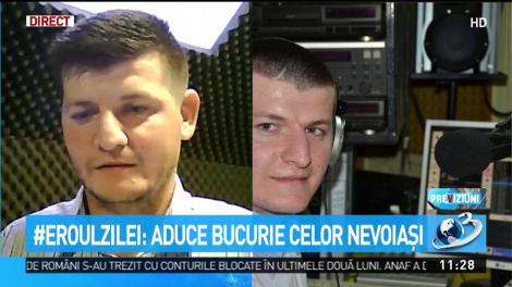 Daniel Dăbăcan aduce bucurie celor nevoiaşi