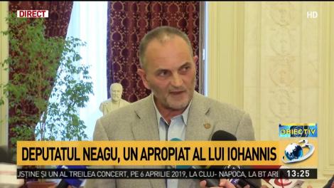 Deputatul Neagu: Nu vorbeam la telefon cu Iohannis