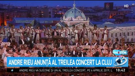 Andrei Rieu anunţă al treilea concert la Cluj