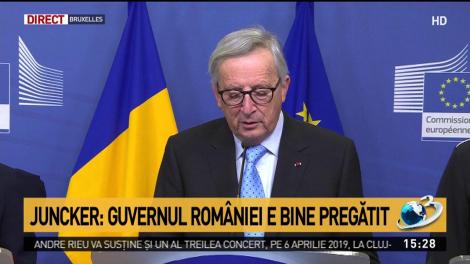 Jean-Claude Juncker: Guvernul României este bine pregătit pentru președinția Consiliului UE