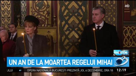 Un an de la moartea Regelui Mihai. Imagini de la slujba religioasă