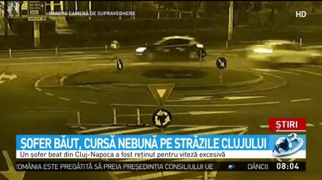 Un şofer băut din Cluj Napoca a condus haotic prin oraş