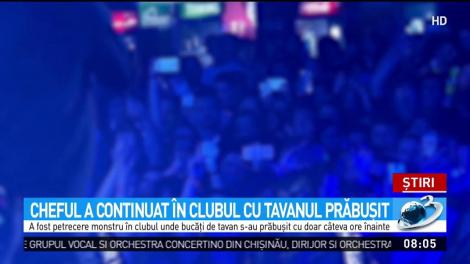 Imagini &icirc;n exclusivitate din clubul unde s-a prăbuşit un tavan