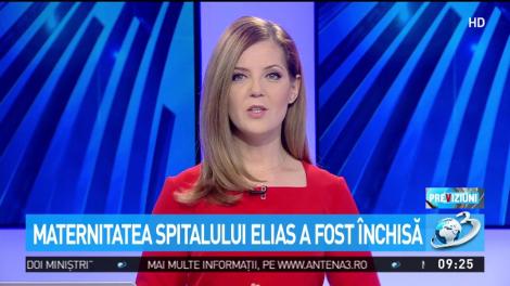 Maternitatea Spitalului Elias a fost &icirc;nchisă