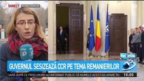 Guvernul sesizează CCR pe tema remanierilor