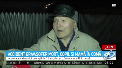 Accident cumplit &icirc;n județul Neamț. O persoană a murit, iar alte două, printre care un copil sunt &icirc;n comă