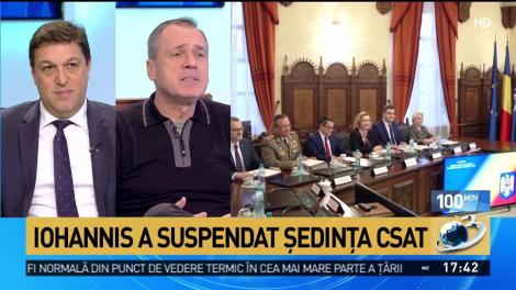 Iohannis a suspendat şedinţa CSAT