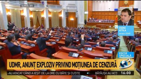 Anunț de ultimă oră despre moțiunea de cenzură. Lider UDMR: Decidem cum votăm cu o zi &icirc;nainte