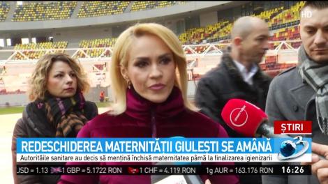 Redeschiderea Maternităţii Giuleşti se am&acirc;nă