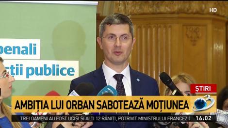 Ambiția lui Orban sabotează moțiunea de cenzură