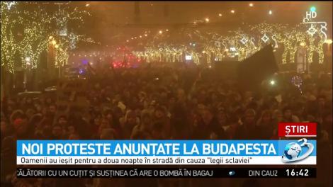 Imagini de la protestele din Budapesta