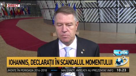 Klaus Iohannis, declarații în scandalul momentului