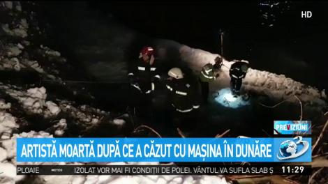Artistă moartă după ce a căzut cu maşina &icirc;n Dunăre