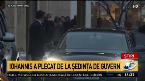 Iohannis a plecat de la ședința de Guvern