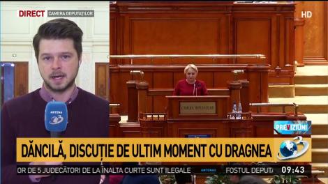 Viorica Dăncilă, discuție de ultim moment cu Liviu Dragnea