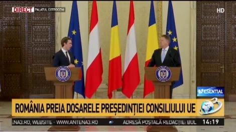 Declaraţiile făcute de Sebastian Kurz, cancelarul Austriei