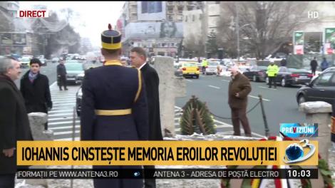Iohannis, coroane &icirc;n memoria eroilor Revoluţiei