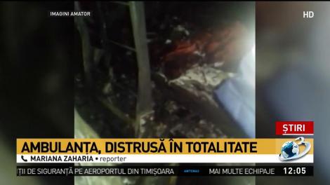 Incendiu la Serviciul de Ambulanțe Argeș! O autospecială a luat foc