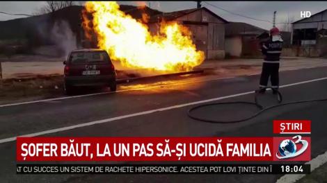 Situație revoltătoare în Alba! Un șofer a fost la un pas să își ucidă familia, după ce s-a urcat băut la volan