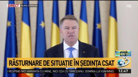 Președintele Klaus Iohannis, după ședința CSAT: Am respins propunerea PSD pentru șefia Armatei. E o nouă dovadă de incompetență!