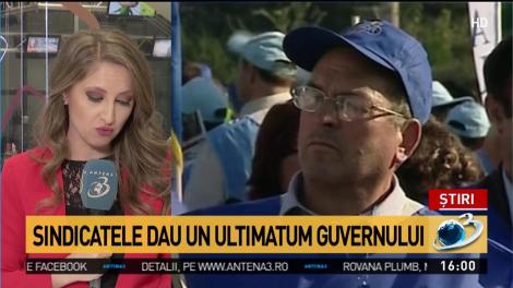 Sindicatele dau un ultimatum Guvernului