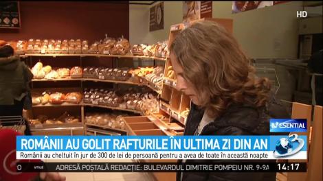 Rom&acirc;nii au golit rafturile &icirc;n ultima zi din an
