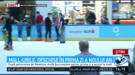 După cheful de Revelion, rom&acirc;nii au revenit la mall