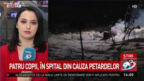 Patru copii, &icirc;n spital din cauza petardelor