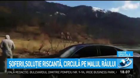 Blocaj pe Valea Oltului din cauza unui accident