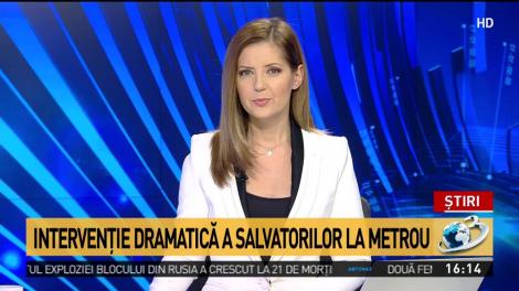 O femeie s-a aruncat &icirc;n faţa metroului şi nu a mai putut fi salvată