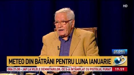 Meteo din bătrâni, pentru luna ianuarie: Căderi abundente de zăpadă în perioada următoare