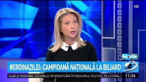 Sonia Simionov, campioana naţională la biliard