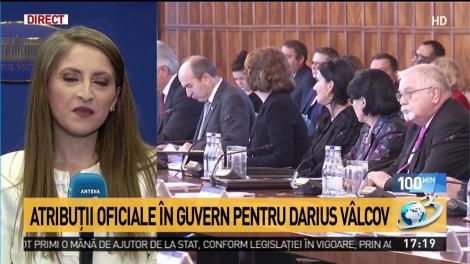 Atribuții oficiale în Guvern pentru Darius Vâlvov