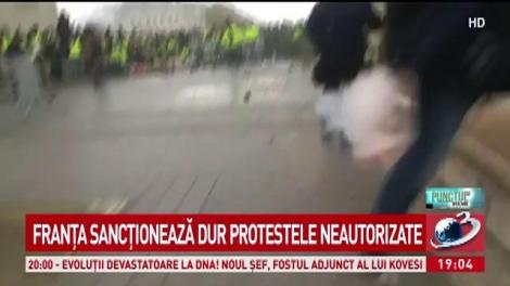 Franța sancționează dur protestele neautorizate